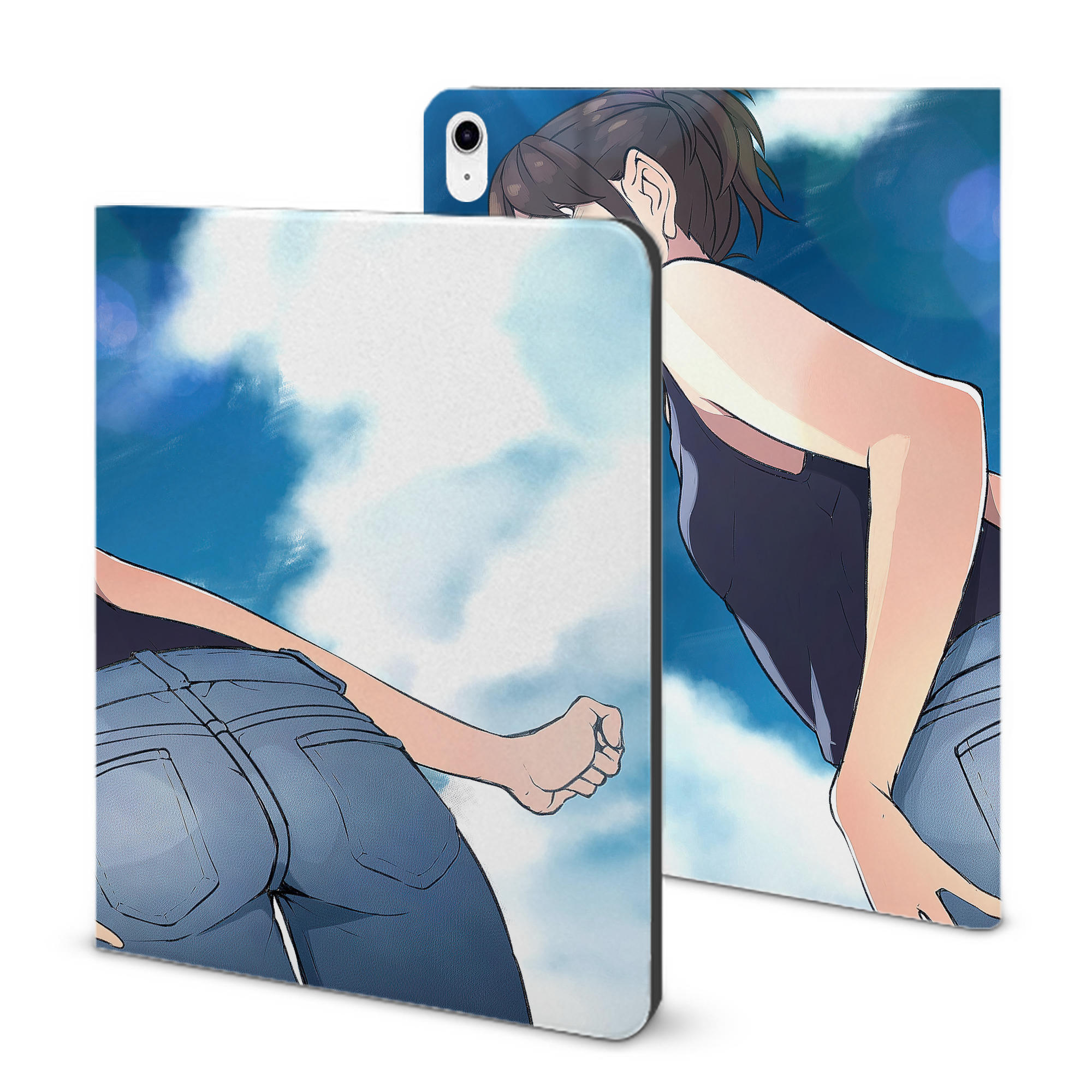 （画像用） ぎんたま 坂田銀時（さかたぎんとき） 神楽 志村新八（しむら しんぱち） GINTAMA Sakata Gintoki Kagura Shimura Shinpachi IPad ケース ブック型 PUレザー TPU 耐衝撃 軽量 薄型 ペン収納なし 全面保護 IPad 各モデル対応